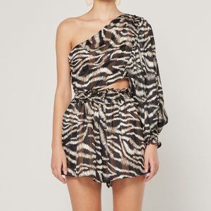 ELLIATT Divinity Dress - Black/White Print
